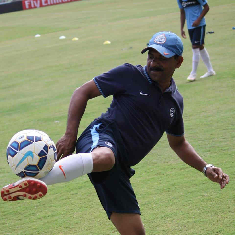 Satheevan Balan,coach of Kerala football team (Image: Facebook)