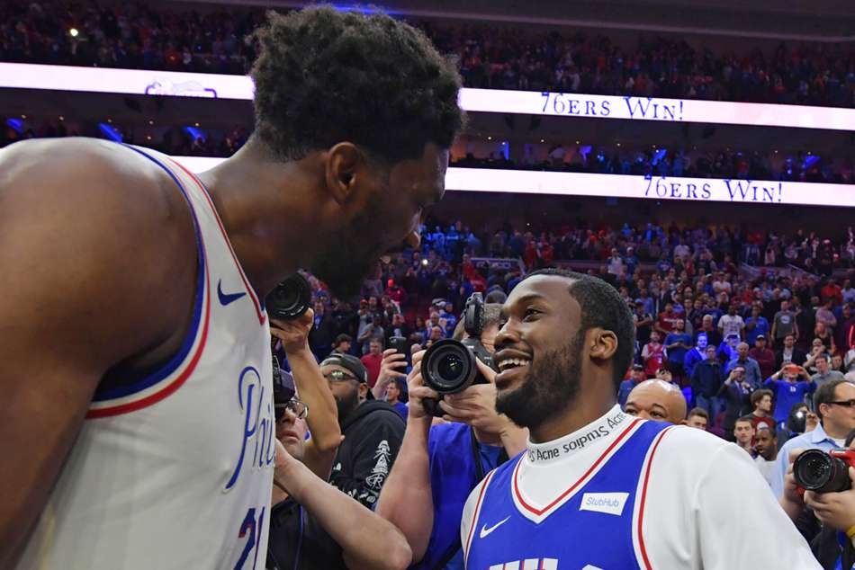 Joel Embiid and Meek Mill Joel Embiid and Meek Mill