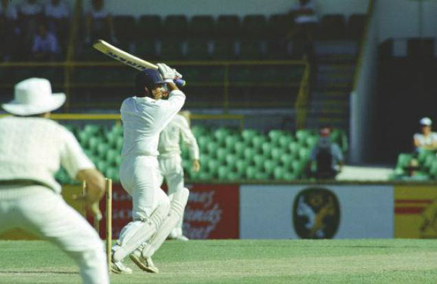 Sachin Tendulkar speeds on his way to a 100 against Australia at Perth in 1992