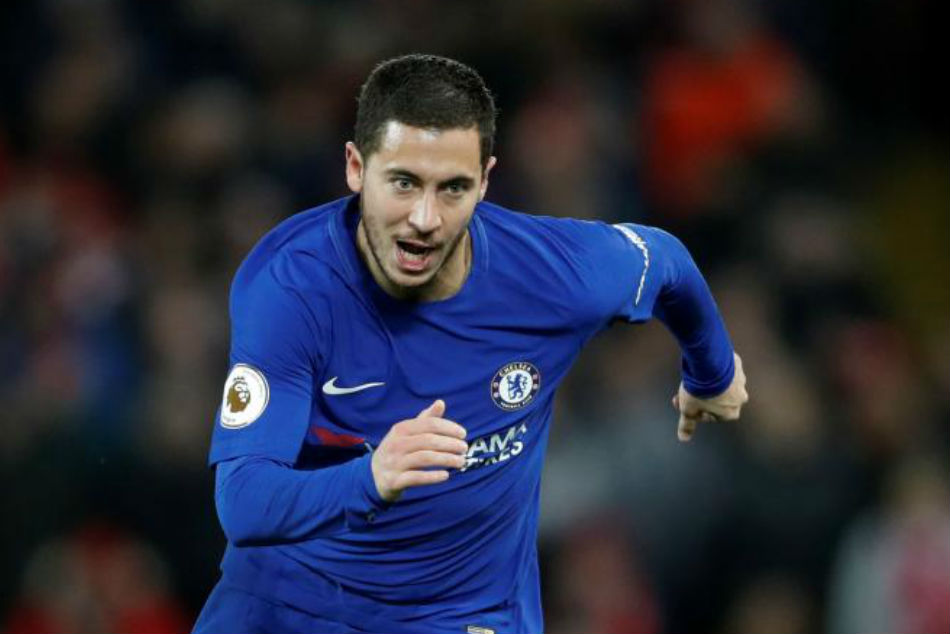 Chelsea winger Eden Hazard Chelsea winger Eden Hazard