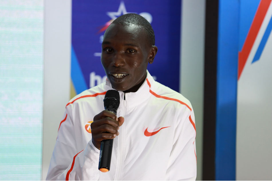 Geoffrey Kamworor of Kenya is the World Half Marathon champion