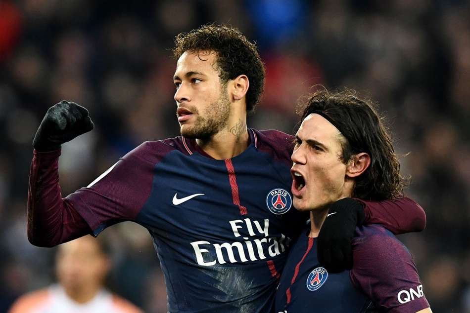 PSGs Neymar (left) and Edinson Cavani PSGs Neymar (left) and Edinson Cavani