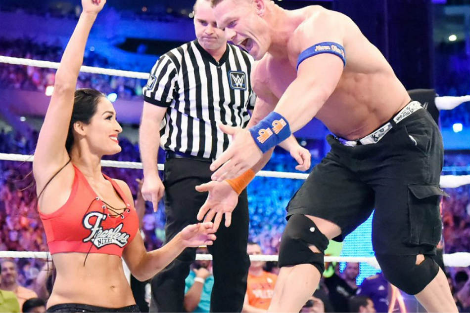 John Cena (right) & Nikki Bella (image courtesy WWE.com)