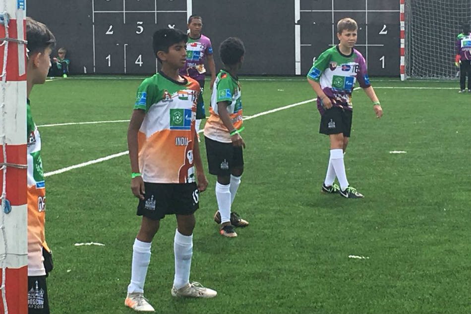 Surya Varikuti at the Football For Friendship Childrens Forum in Moscow