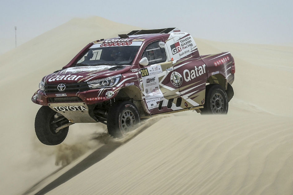 Nasser Salel Al Attiyah will drive a Toyota Hilux in the Slik Way Rally