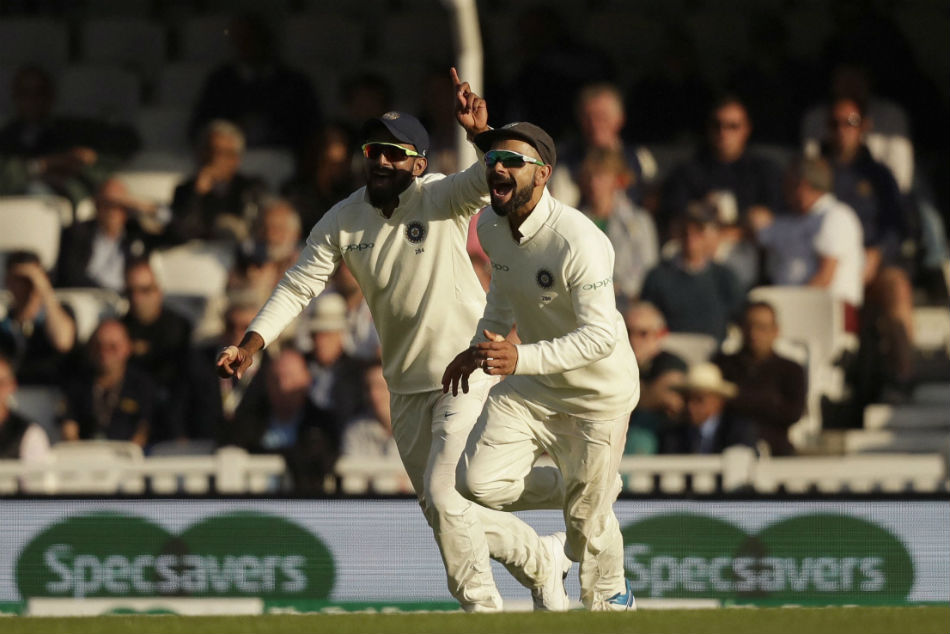 Kohli celebrates fall of a wicket
