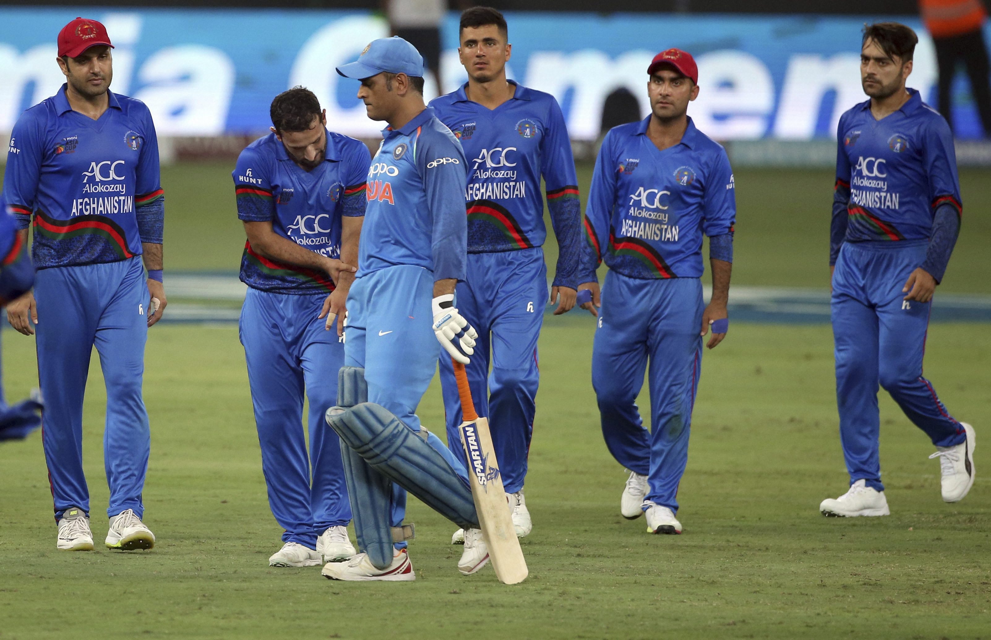 Asia Cup 2018, Super Four: Afghanistan snatch tie after Shahzad pummels Dhoni-led India Asia Cup 2018, Super Four: Afghanistan snatch tie after Shahzad pummels Dhoni-led India