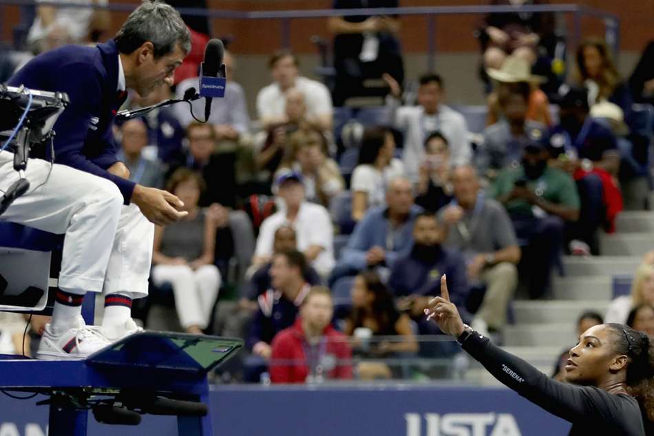 Serena Williams argues with chair umpire Carlos Ramos Serena Williams argues with chair umpire Carlos Ramos