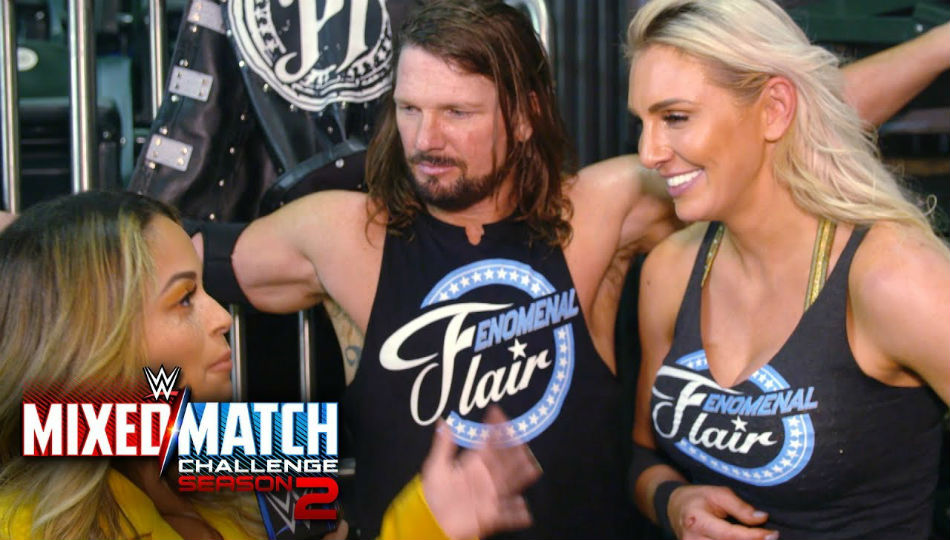 AJ Styles & Charlotte Flair (right) (courtesy Youtube) AJ Styles & Charlotte Flair (right) (courtesy Youtube)