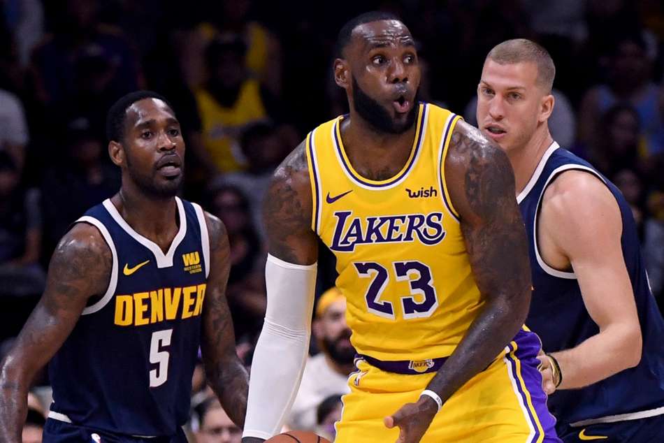 LeBron James in action for Los Angeles Lakers LeBron James in action for Los Angeles Lakers