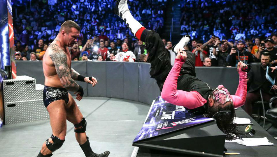 Randy Orton (left) and Jeff Hardy on Smackdown Live (image courtesy WWE.com) Randy Orton (left) and Jeff Hardy on Smackdown Live (image courtesy WWE.com)