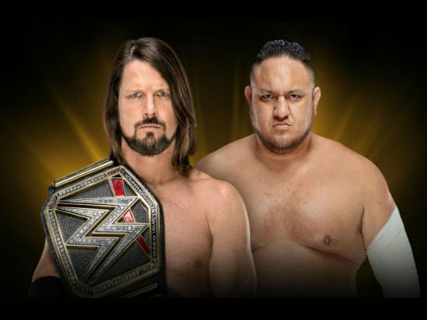 WWE Championship Match: AJ Styles (c) vs. Samoa Joe