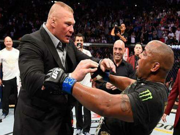 Brock Lesnar confronts DC