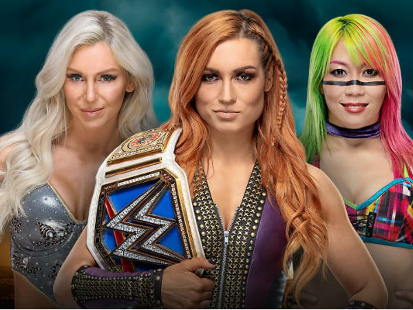 Becky Lynch (c) vs. Charlotte Flair vs. Asuka (TLC match)