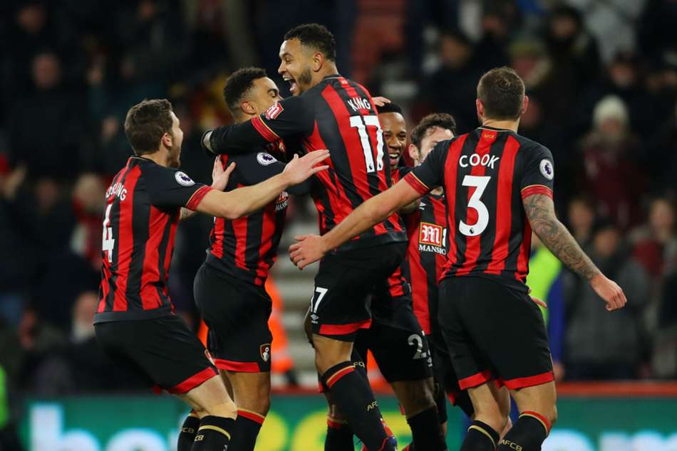 Bournemouth celebrate their first win since Christmas Bournemouth celebrate their first win since Christmas