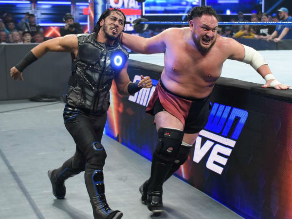 Mustafa Ali meets Samoa Joe