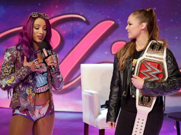 RAW WOMEN'S CHAMPIONSHIP: Ronda Rousey (c) vs. Sasha Banks