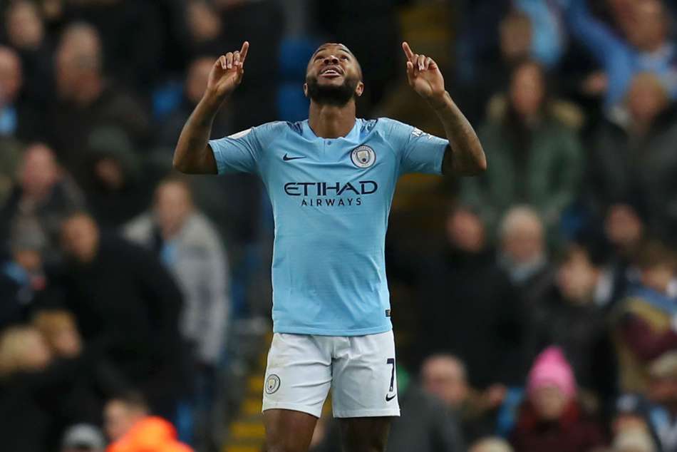 Manchester City winger Raheem Sterling Manchester City winger Raheem Sterling