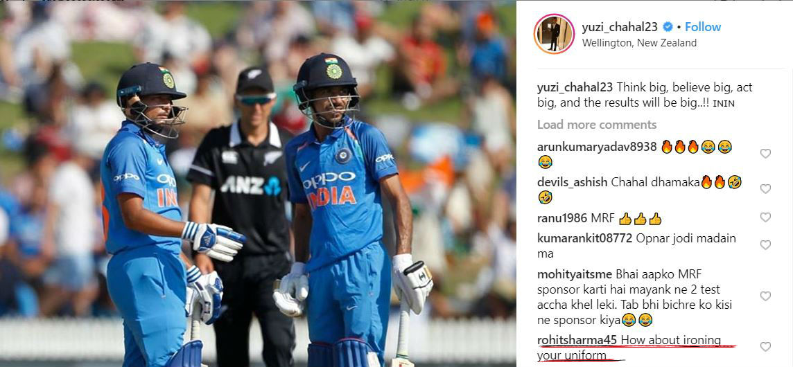 Rohit trolls Chahal