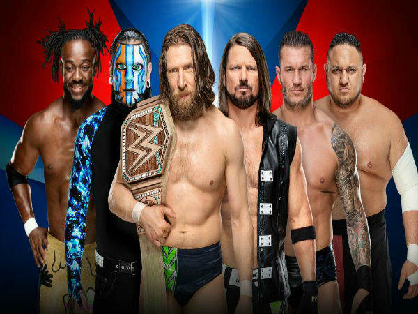 3. WWE Championship Match: Daniel Bryan (c) vs. AJ Styles vs. Jeff Hardy vs. Randy Orton vs. Samoa Joe vs. Kofi Kingston