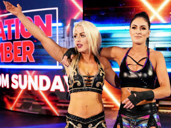 Women's tag team match build up