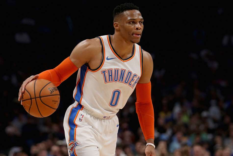 Thunder star Russell Westbrook extended his streak with 21 points Thunder star Russell Westbrook extended his streak with 21 points