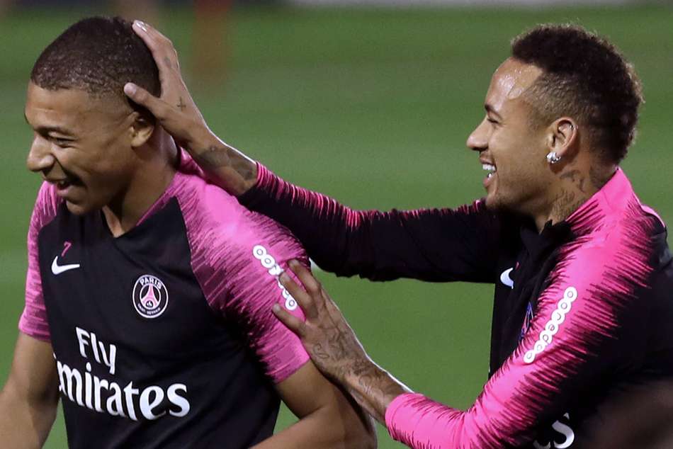 Kylian Mbappe, left, and Neymar Kylian Mbappe, left, and Neymar