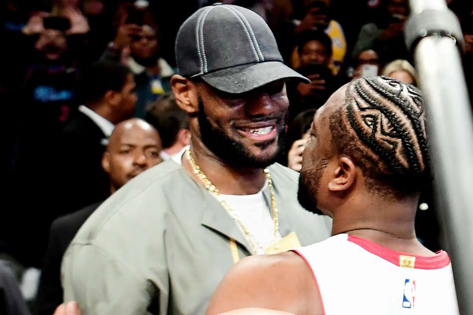 LeBron James (left) and Dwayne Wade LeBron James (left) and Dwayne Wade