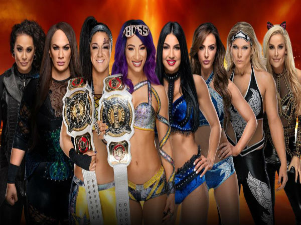 WWE Women’s Tag Team Championship: Bayley & Sasha Banks vs. Beth Phoenix & Natalya vs. The IIconics vs. Nia Jax & Tamina (Fatal 4-Way Match)