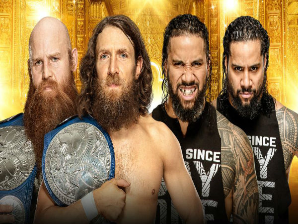 Tag Team Match: Daniel Bryan and Rowan vs. The Usos (Jey Uso and Jimmy Uso)