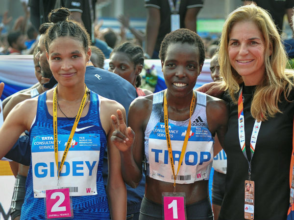 The first woman to win back-to-back titles