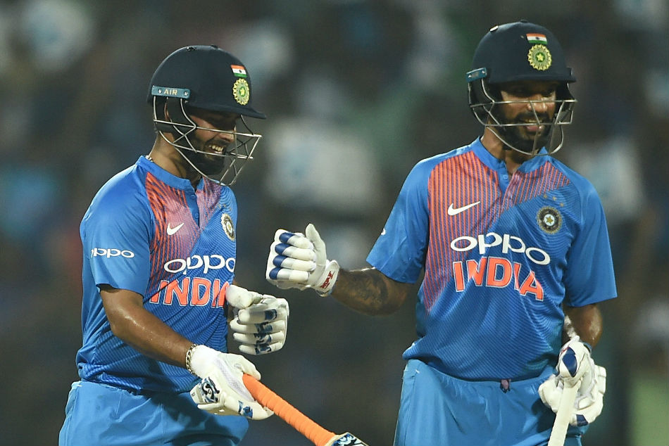 Rishabh Pant (left) flown in as cover for Shikhar Dhawan Rishabh Pant (left) flown in as cover for Shikhar Dhawan