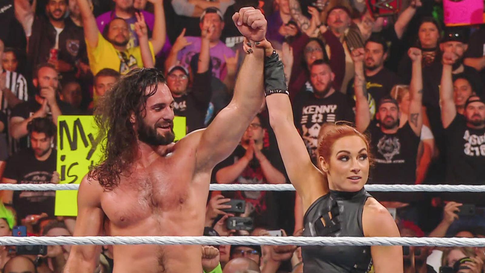 Seth Rollins & Becky Lynch at Stomping Grounds (image courtesy WWE.com) Seth Rollins & Becky Lynch at Stomping Grounds (image courtesy WWE.com)