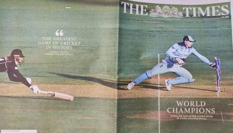 The Times front page