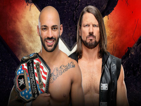 United States Championship Match: Ricochet (c) vs. AJ Styles