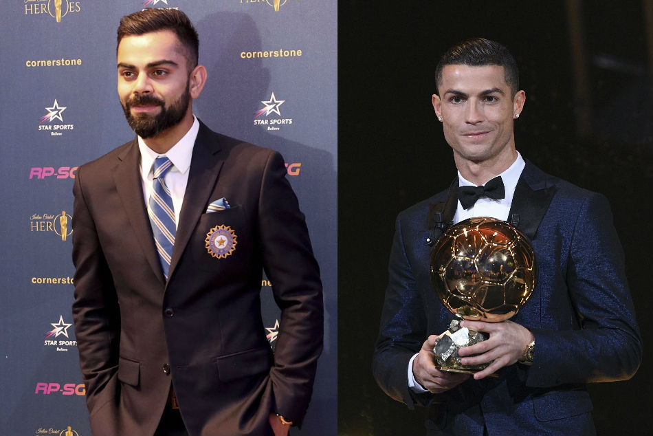Virat Kolhi takes inspiration from Cristiano Ronaldo Virat Kolhi takes inspiration from Cristiano Ronaldo