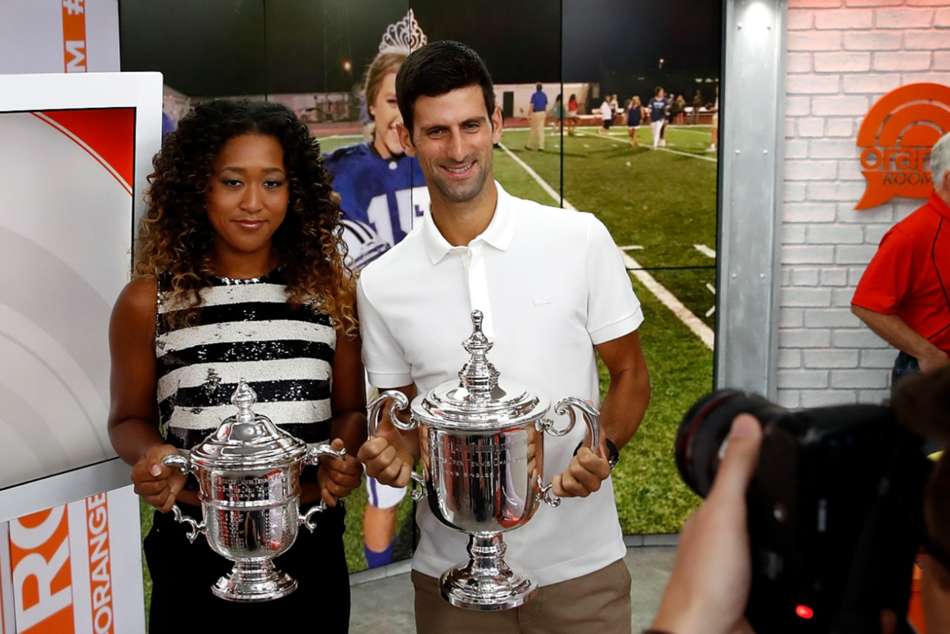 Defending US Open champions Naomi Osaka and Novak Djokovic Defending US Open champions Naomi Osaka and Novak Djokovic