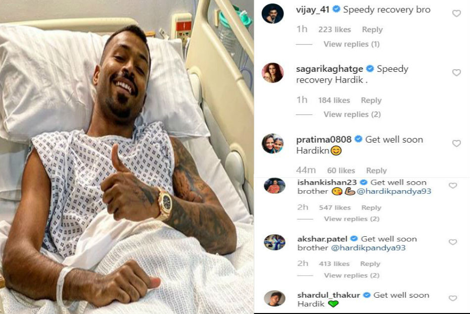Krunal Pandya, cricketers wish Hardik Pandya a speedy recovery after successful back surgery