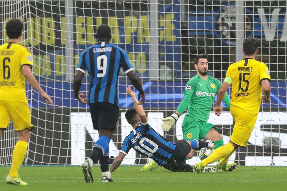 Lautaro Martinez opened the scoring for Inter Lautaro Martinez opened the scoring for Inter