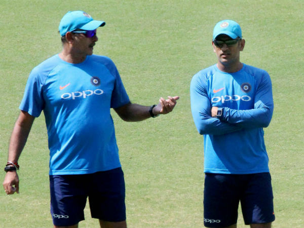 3. Shastri supports Dhoni