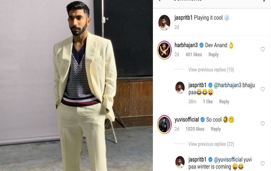 Bumrah gets trolled by Yuvi, Bhajji