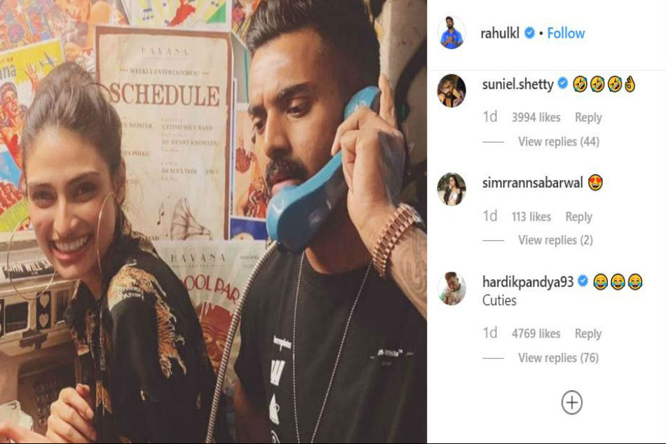 Hardik Pandya's adorable comment 