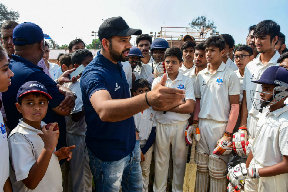 Rohit Sharma encourages young trainees to play aerial shots if they are getting results Rohit Sharma encourages young trainees to play aerial shots if they are getting results