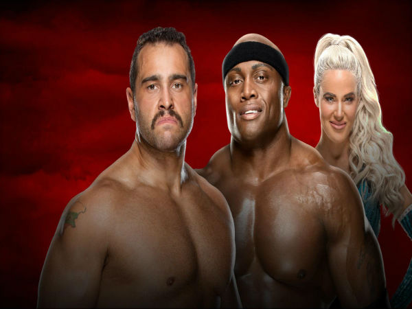 TABLES MATCH: Rusev vs. Bobby Lashley