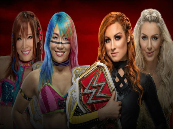 TLC MATCH FOR WWE Women’s Tag Team Championship: The Kabuki Warriors (c) vs. Becky Lynch and Charlotte Flair