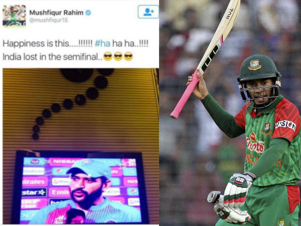 3. Mushfiqur Rahim's distasteful tweet during T20 WC 2016 