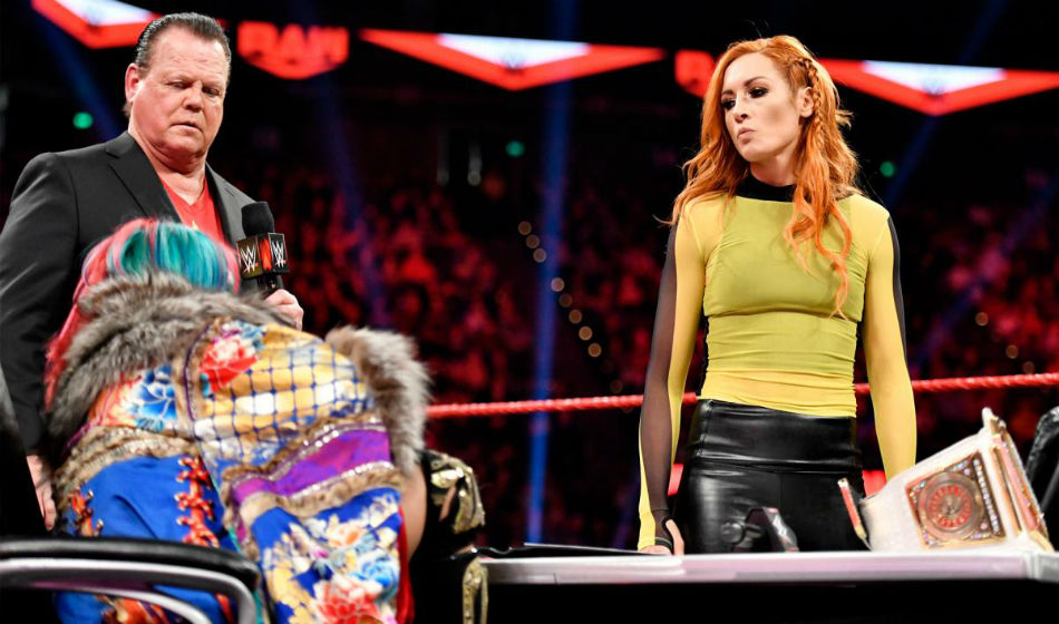 Becky Lynch to defend her title against Asuka on Raw (image courtesy WWE.com) Becky Lynch to defend her title against Asuka on Raw (image courtesy WWE.com)