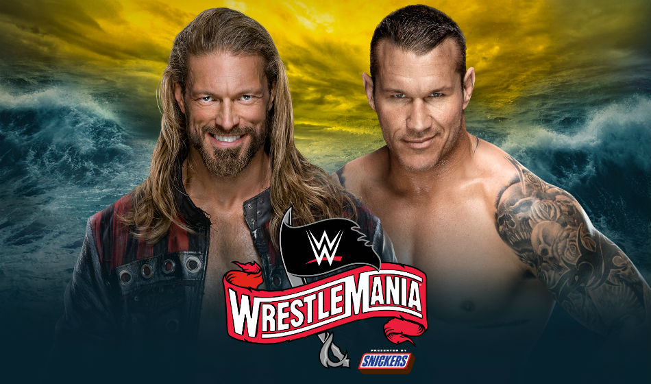 Edge vs. Randy Orton Last Man Standing match sanctioned for Wrestlemania 36 (image courtesy WWE.com) Edge vs. Randy Orton Last Man Standing match sanctioned for Wrestlemania 36 (image courtesy WWE.com)