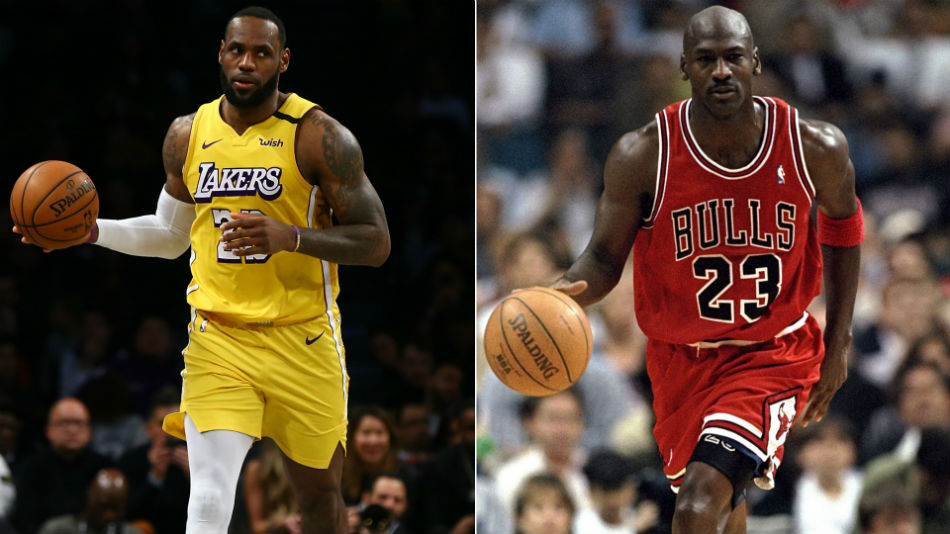 LeBron James and Michael Jordan