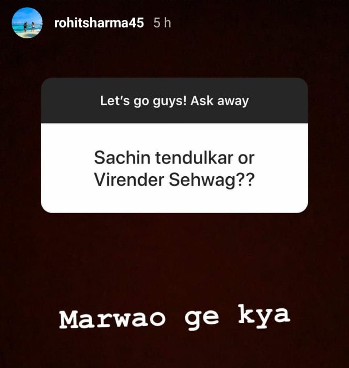 Rohit comes up with epic reply